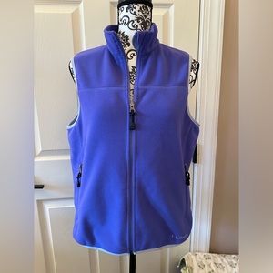 L.L. Bean Polartec fleece vest LIKE NEW! Purple w/Lilac inside. EUC Small